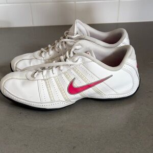 Nike White and Red Athletic Shoes